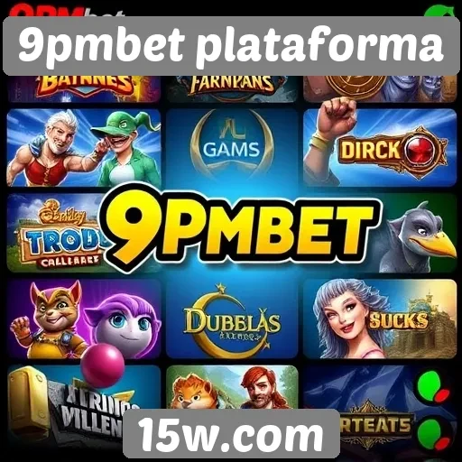 Variedade de jogos oferecidos na plataforma 9pmbet